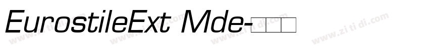 EurostileExt Mde字体转换